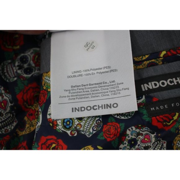 NWT indochino mens 38-40 Made to measure wool sport coat gray two button vented - Picture 12 of 13